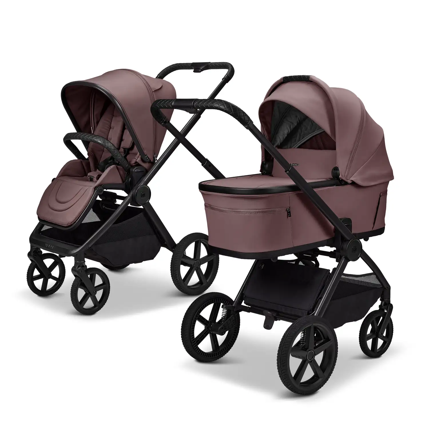 MOON GIO Fold Kombikinderwagen in tonka mit faltbarer Babywanne