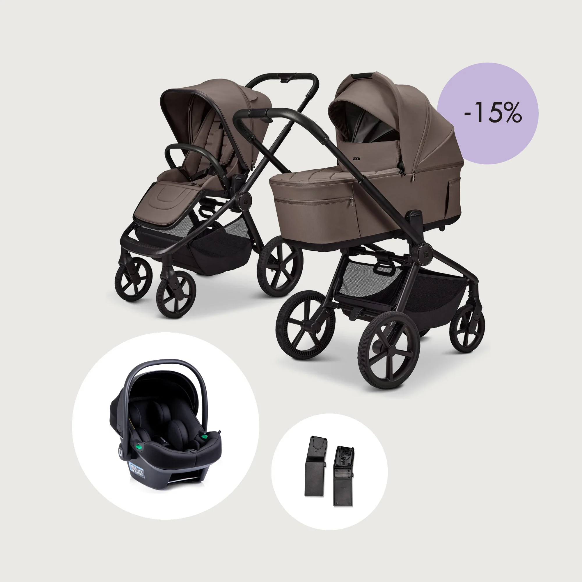 SET: 3in1 Kombikinderwagen RESEA Fold + Babyschale LOLA